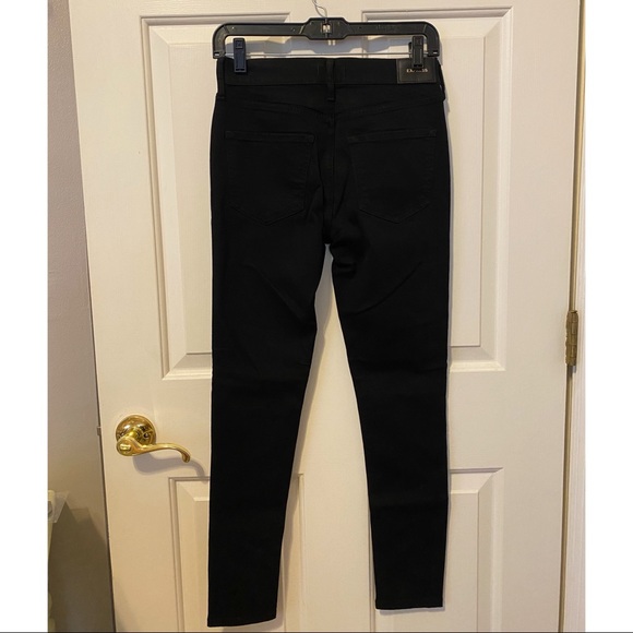 Express Mid Rise Black Skinny Jeans - Picture 5 of 6